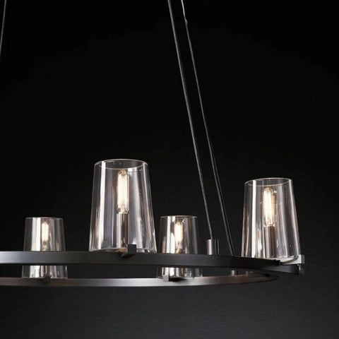 Kuseay Glass Round Chandelier 36" by Franing - Kuseay,SHOP ALL,Chandelier,glass chandelier