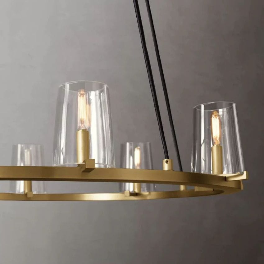 Kuseay Glass Round Chandelier 36" by Franing - Kuseay,SHOP ALL,Chandelier,glass chandelier