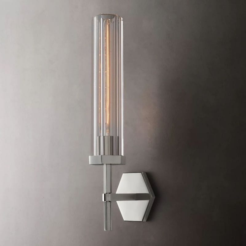 Lambert Hexagonal Grand Sconce by Franing - shop all .wall .Crystal wall lamp