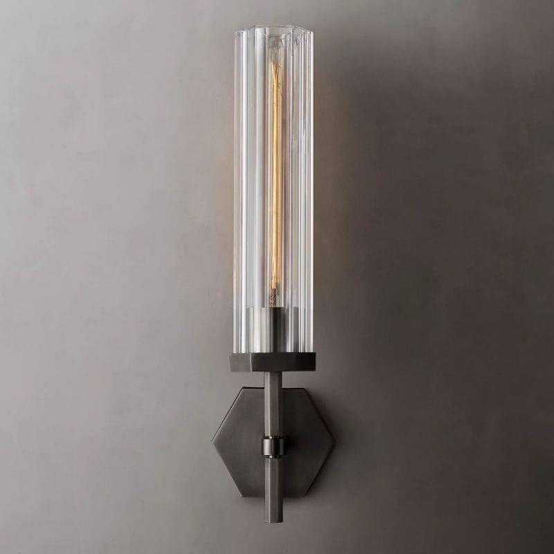 Lambert Hexagonal Grand Sconce by Franing - shop all .wall .Crystal wall lamp