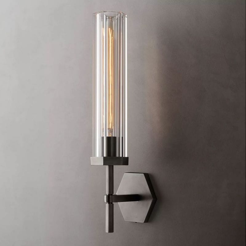Lambert Hexagonal Grand Sconce by Franing - shop all .wall .Crystal wall lamp