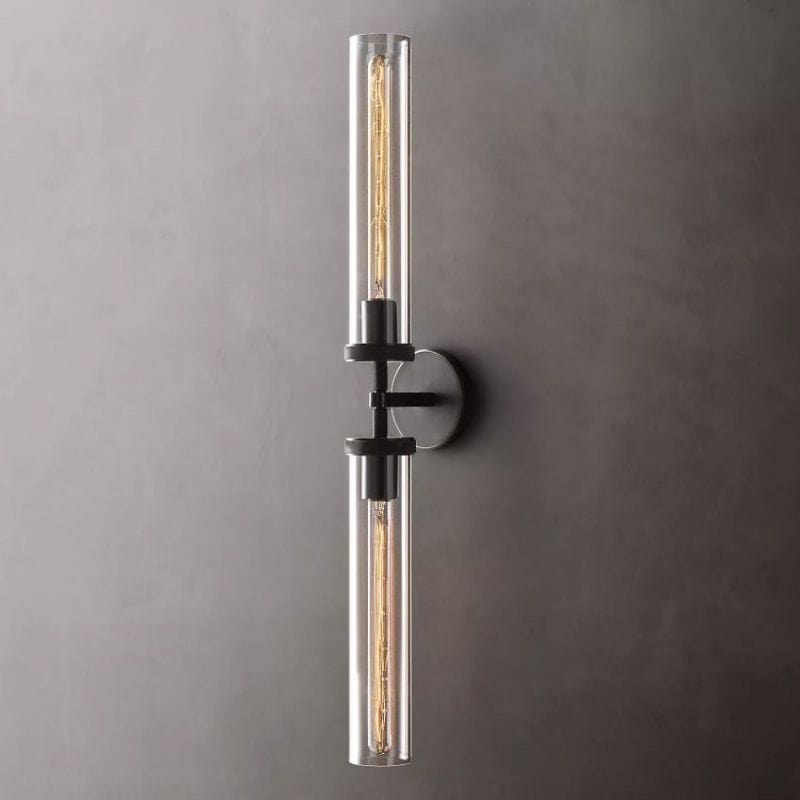 Lambert Knurled Grand Linear Sconce by Franing - shop all .wall ，glass wall light