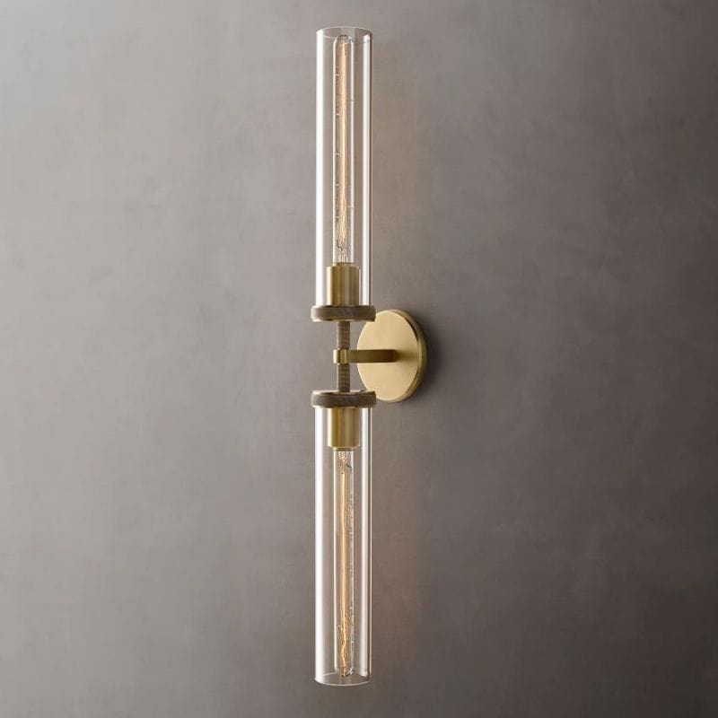 Lambert Knurled Grand Linear Sconce by Franing - shop all .wall ，glass wall light