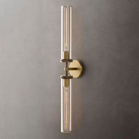 Lambert Knurled Grand Linear Sconce by Franing - shop all .wall ，glass wall light