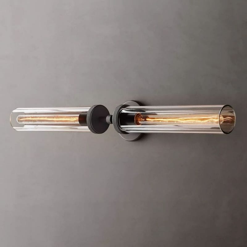 Lambert Knurled Grand Linear Sconce by Franing - shop all .wall ，glass wall light