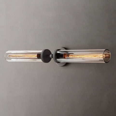 Lambert Knurled Grand Linear Sconce by Franing - shop all .wall ，glass wall light