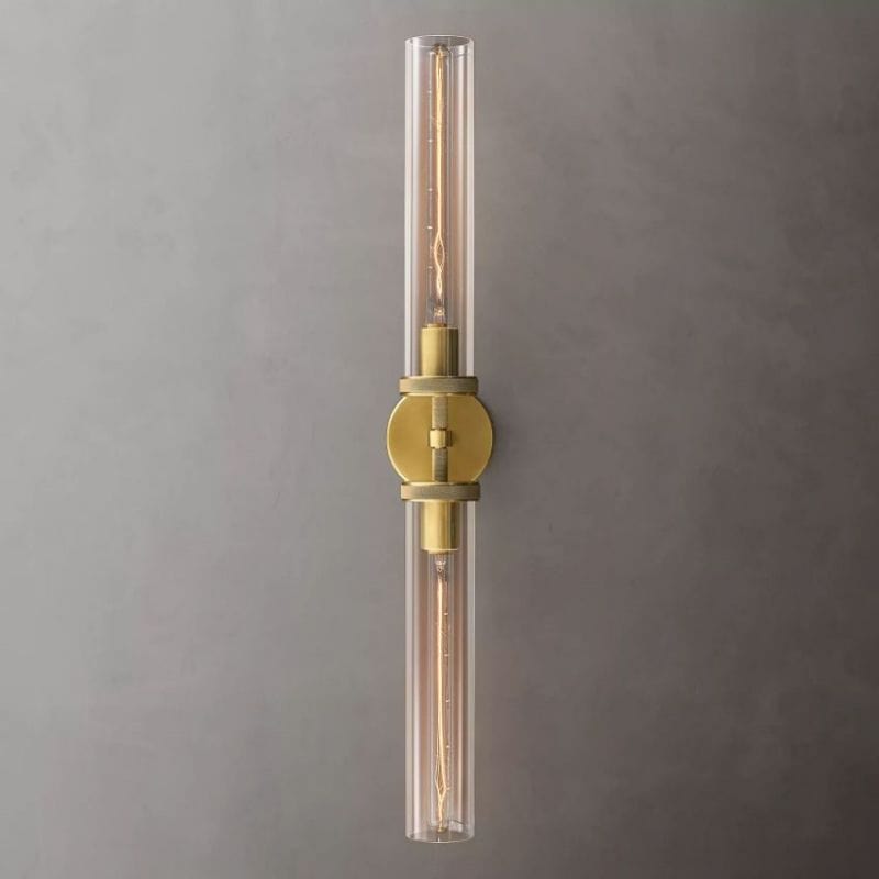 Lambert Knurled Grand Linear Sconce by Franing - shop all .wall ，glass wall light
