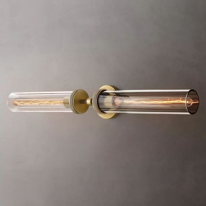Lambert Knurled Grand Linear Sconce by Franing - shop all .wall ，glass wall light