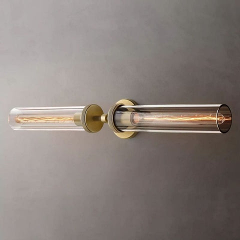 Lambert Knurled Grand Linear Sconce by Franing - shop all .wall ，glass wall light