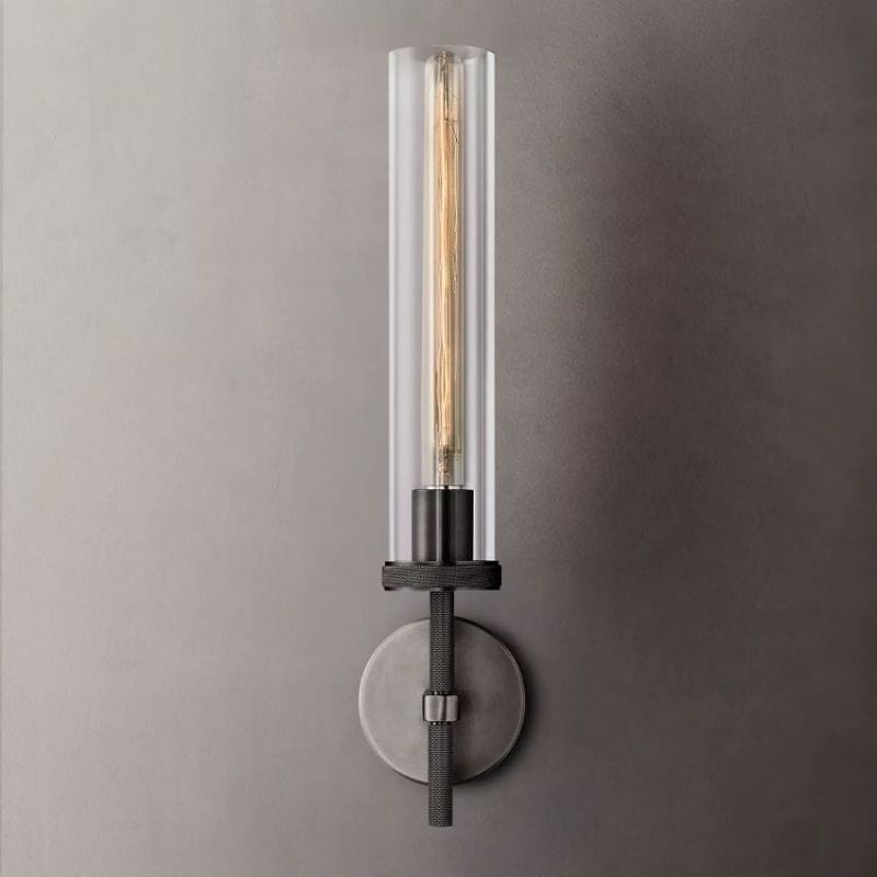 Lambert Knurled Grand Sconce by Franing - shop all .wall，glass wall light