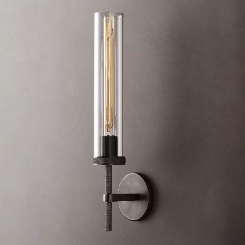 Lambert Knurled Grand Sconce by Franing - shop all .wall，glass wall light