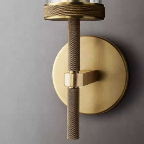 Lambert Knurled Grand Sconce by Franing - shop all .wall，glass wall light