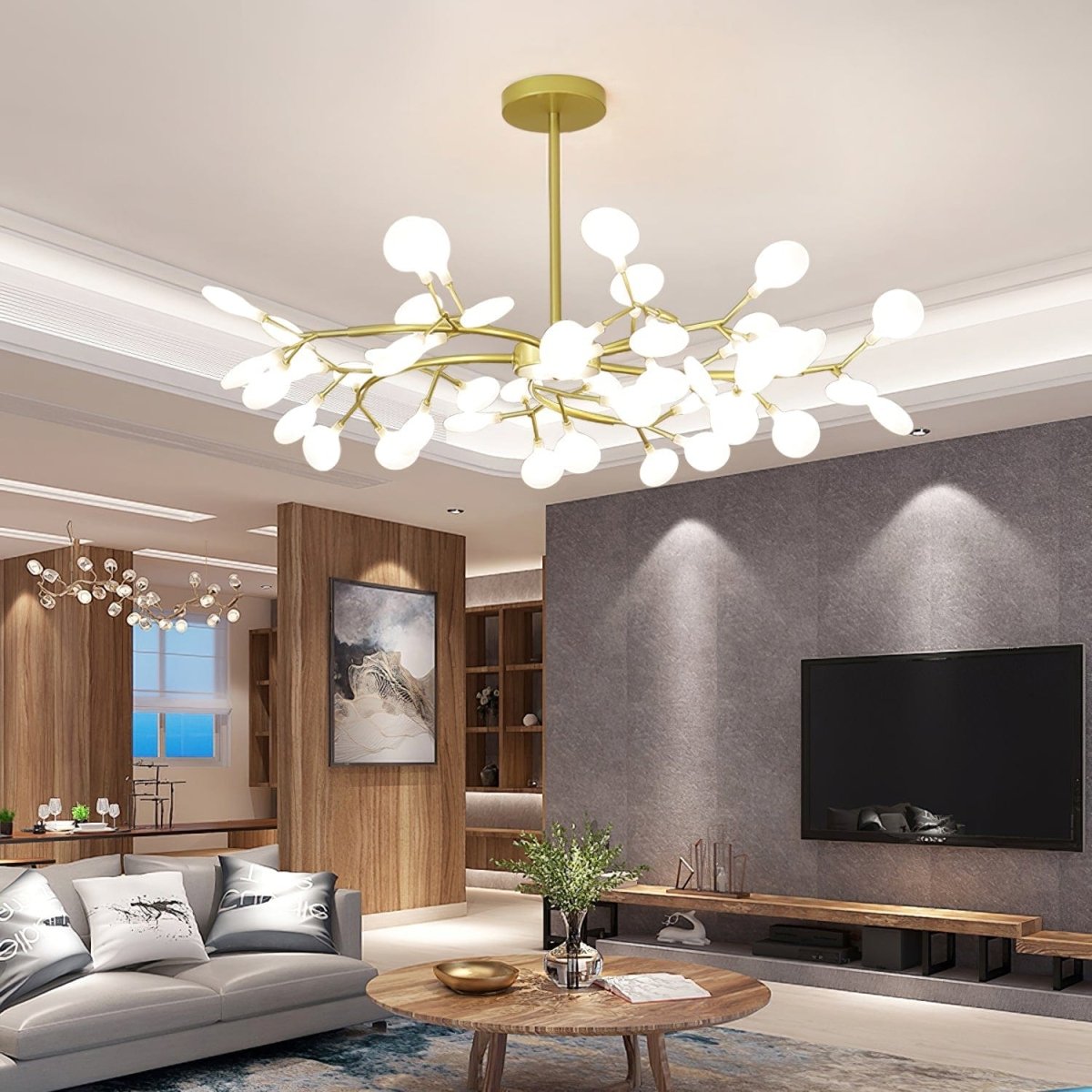 LED Firefly Sputnik Chandelier by Franing - SHOP ALL，glass chandelier，Chandelier