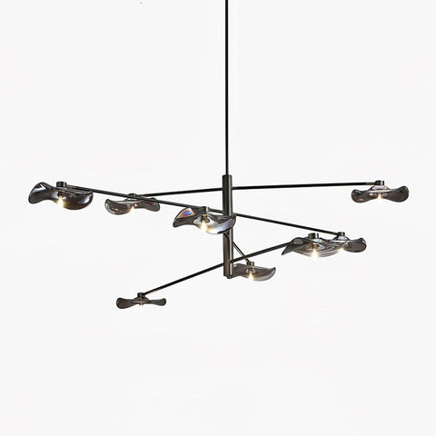 Lotus Leaves Glass Chandelier by Franing - SHOP ALL，glass chandelier，Chandelier