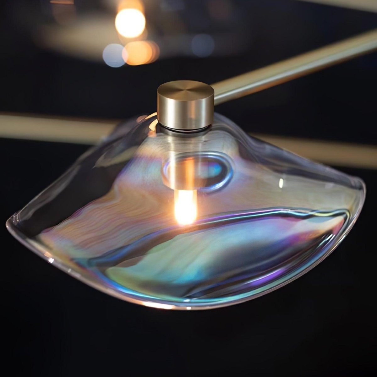 Lotus Leaves Glass Chandelier by Franing - SHOP ALL，glass chandelier，Chandelier