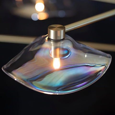 Lotus Leaves Glass Chandelier by Franing - SHOP ALL，glass chandelier，Chandelier