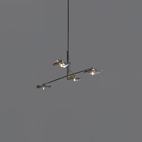 Lotus Leaves Glass Chandelier by Franing - SHOP ALL，glass chandelier，Chandelier