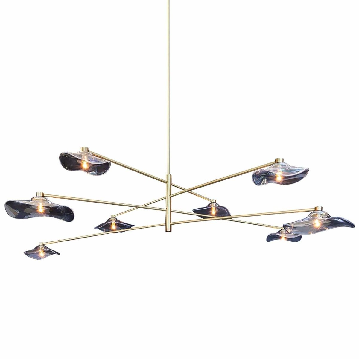 Lotus Leaves Glass Chandelier by Franing - SHOP ALL，glass chandelier，Chandelier