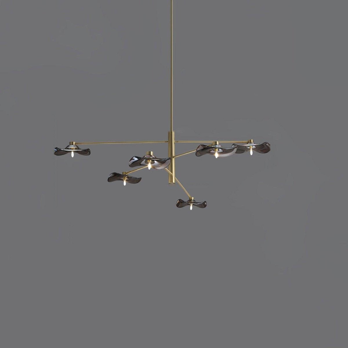 Lotus Leaves Glass Chandelier by Franing - SHOP ALL，glass chandelier，Chandelier