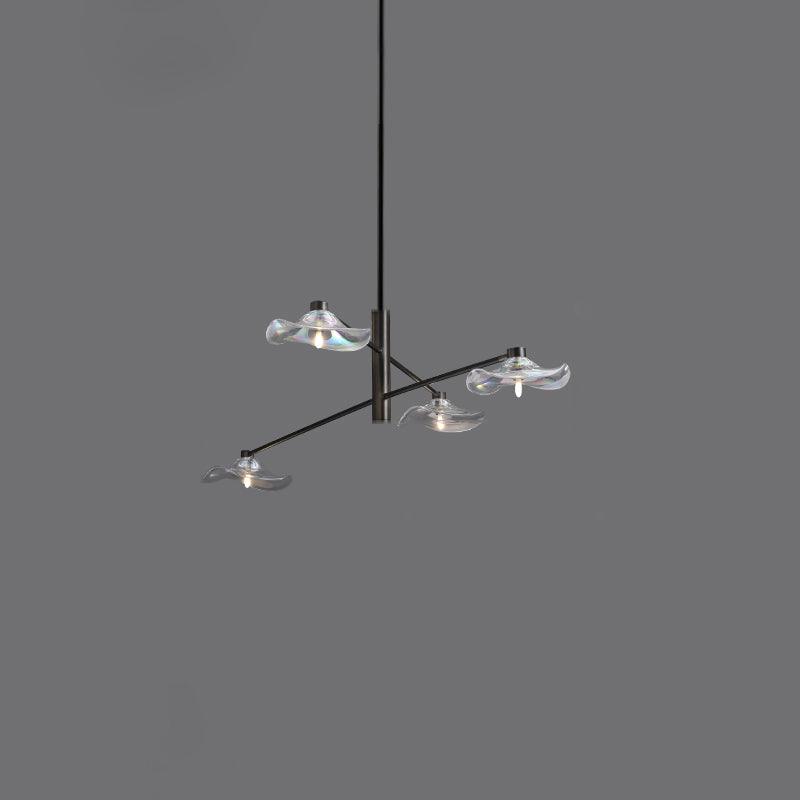 Lotus Leaves Glass Chandelier by Franing - SHOP ALL，glass chandelier，Chandelier
