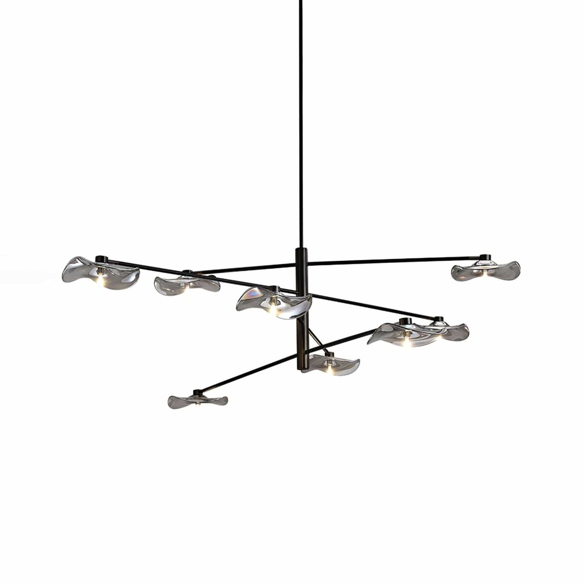 Lotus Leaves Glass Chandelier by Franing - SHOP ALL，glass chandelier，Chandelier