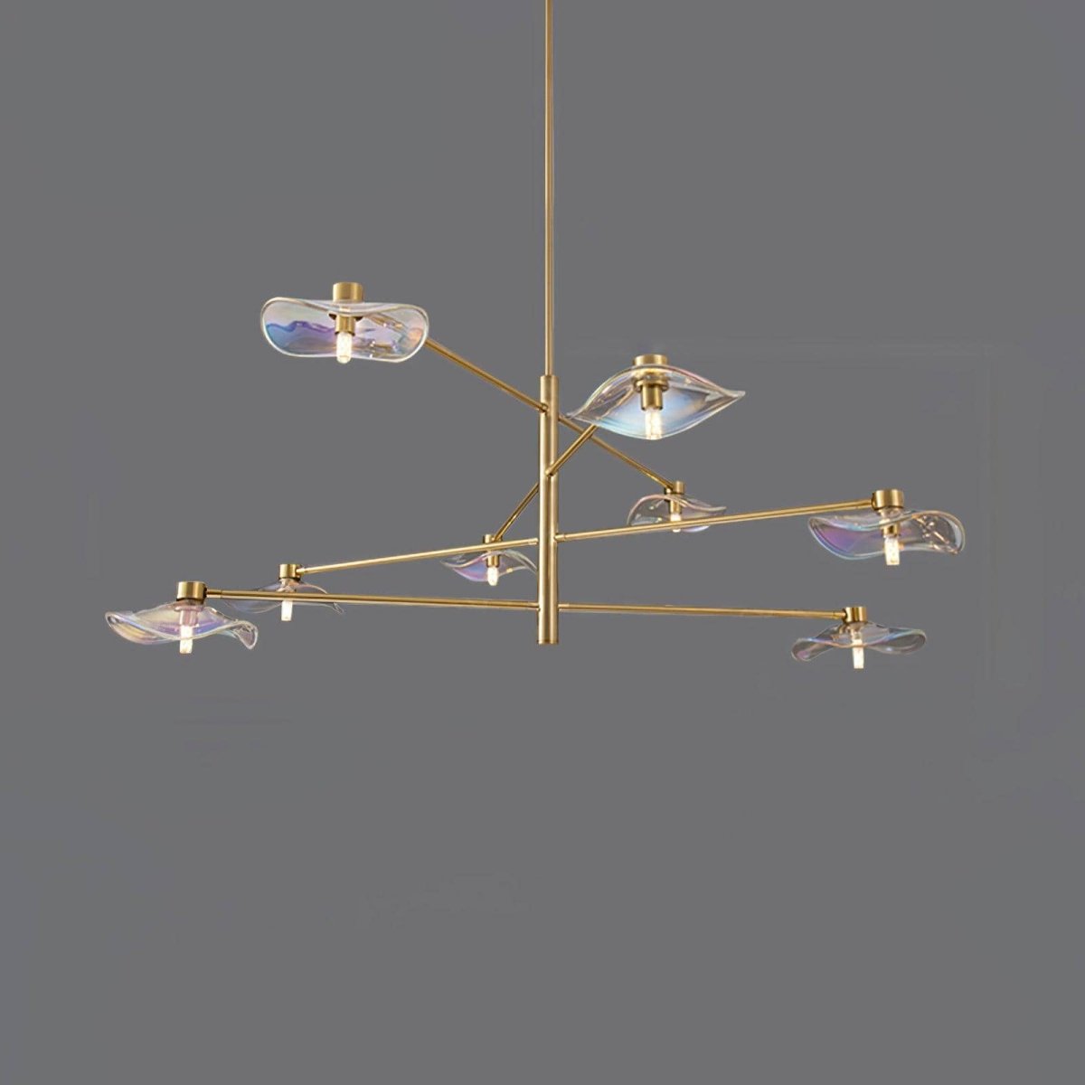 Lotus Leaves Glass Chandelier by Franing - SHOP ALL，glass chandelier，Chandelier