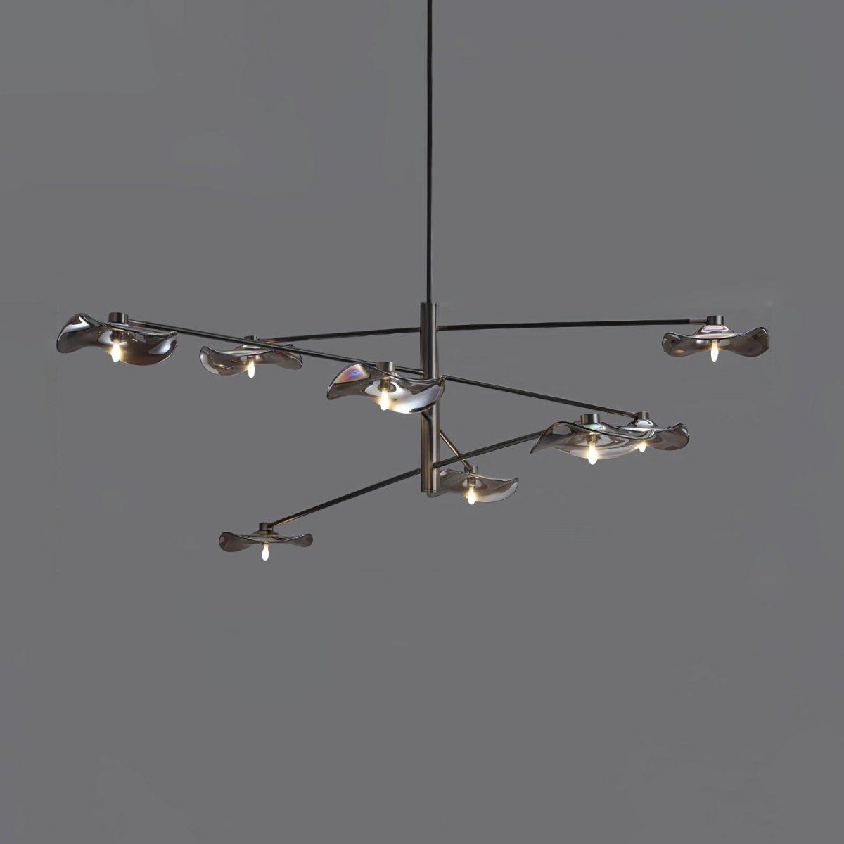 Lotus Leaves Glass Chandelier by Franing - SHOP ALL，glass chandelier，Chandelier