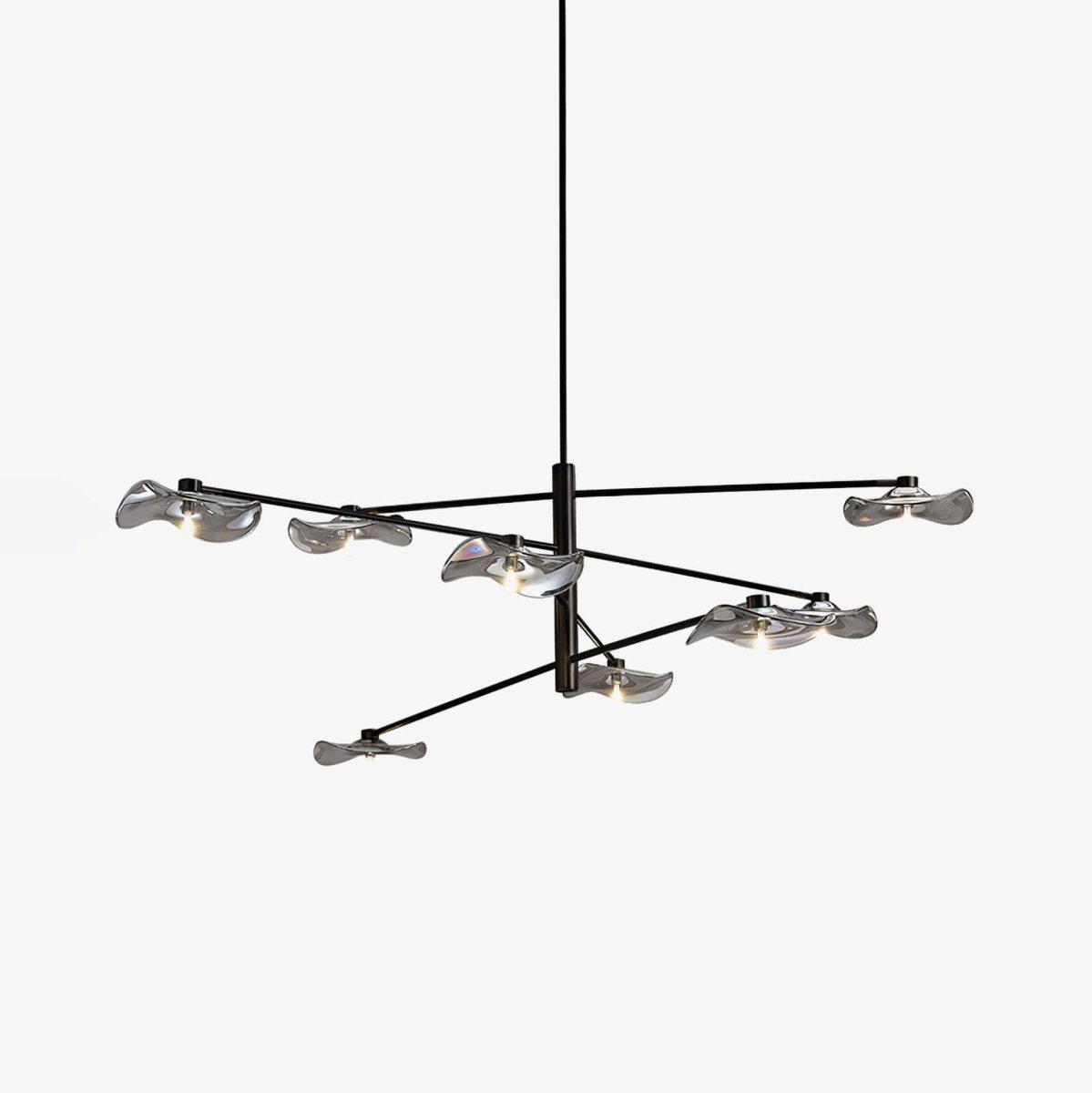 Lotus Leaves Glass Chandelier by Franing - SHOP ALL，glass chandelier，Chandelier
