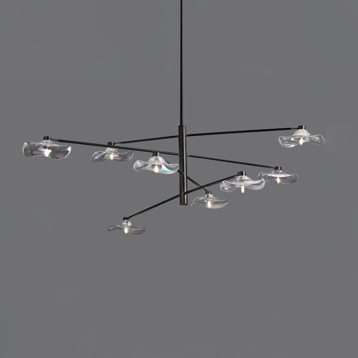 Lotus Leaves Glass Chandelier by Franing - SHOP ALL，glass chandelier，Chandelier