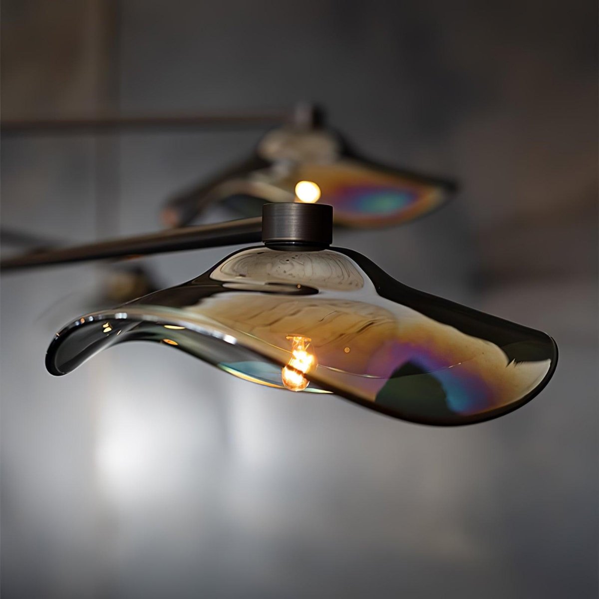 Lotus Leaves Glass Chandelier by Franing - SHOP ALL，glass chandelier，Chandelier