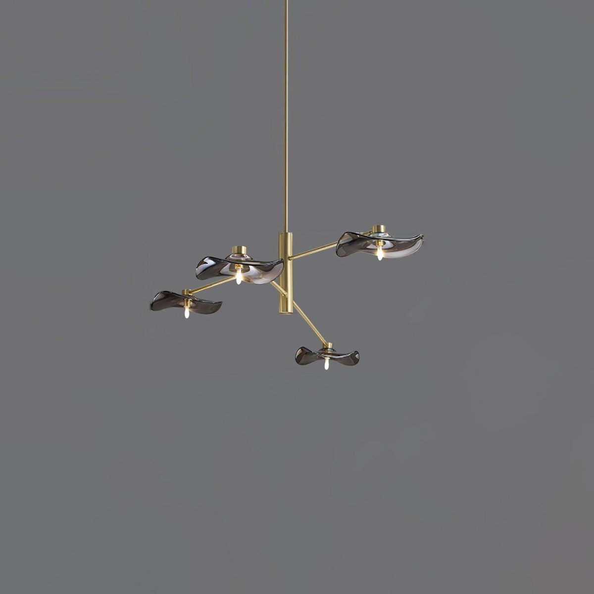 Lotus Leaves Glass Chandelier by Franing - SHOP ALL，glass chandelier，Chandelier