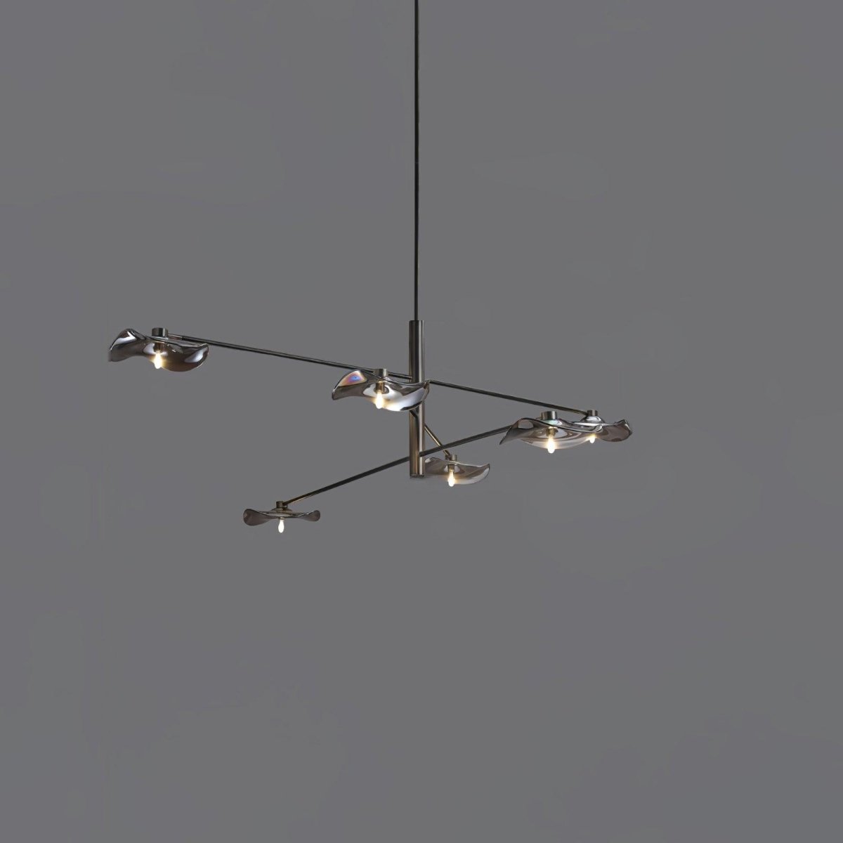 Lotus Leaves Glass Chandelier by Franing - SHOP ALL，glass chandelier，Chandelier