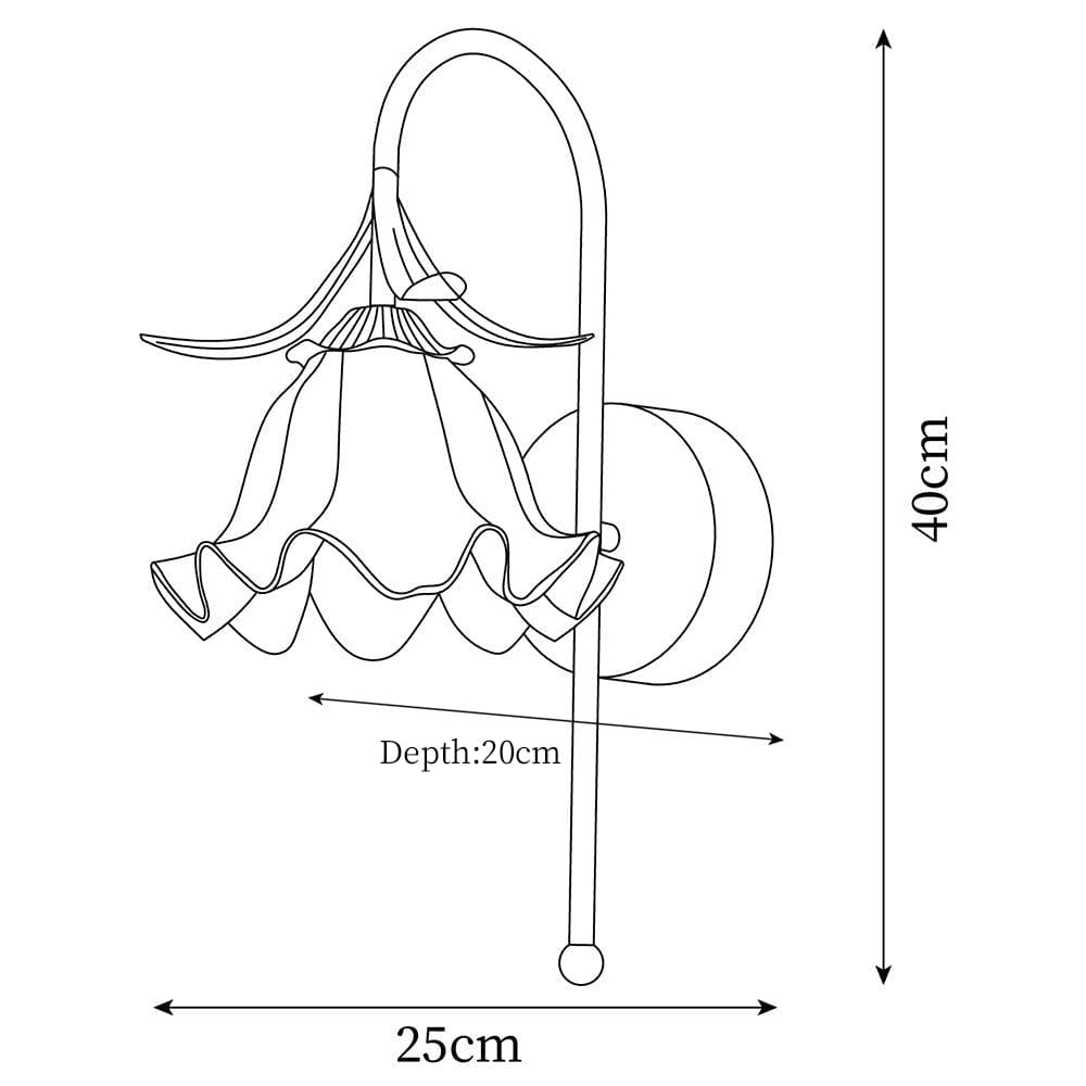 Luna Flower Wall Lamp by Franing - Wall,SHOP ALL,glass wall light