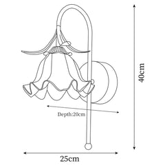 Luna Flower Wall Lamp by Franing - Wall,SHOP ALL,glass wall light