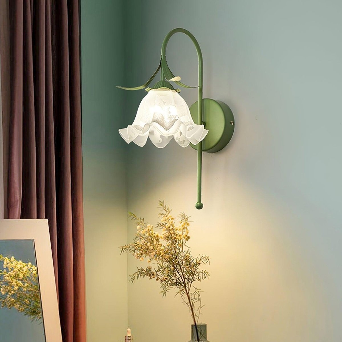 Luna Flower Wall Lamp by Franing - Wall,SHOP ALL,glass wall light