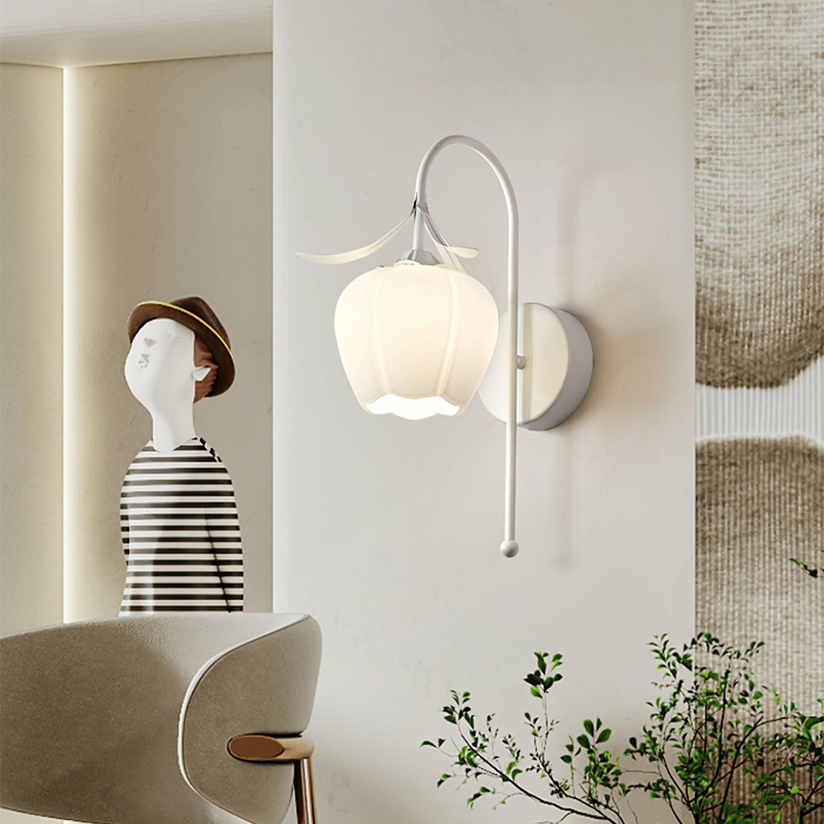 Luna Flower Wall Lamp by Franing - Wall,SHOP ALL,glass wall light