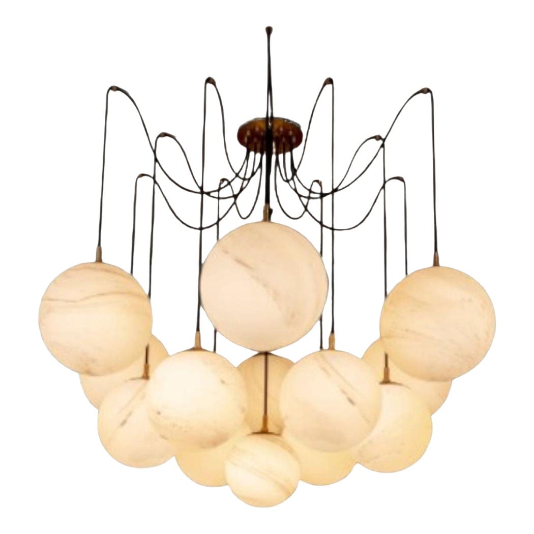 Luxurious Alabaster Chandelier by Franing - SHOP ALL,CEILING,Alabaster