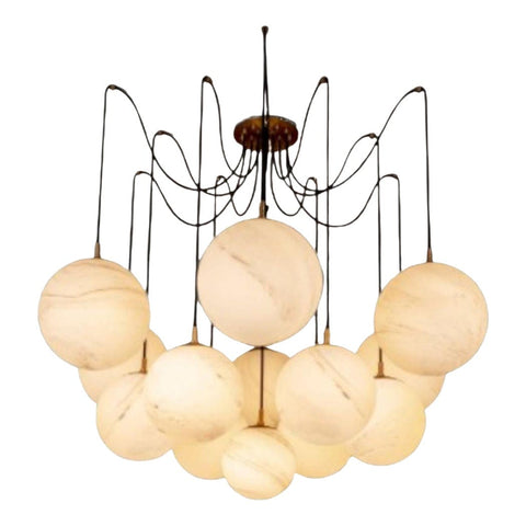 Luxurious Alabaster Chandelier by Franing - SHOP ALL,CEILING,Alabaster