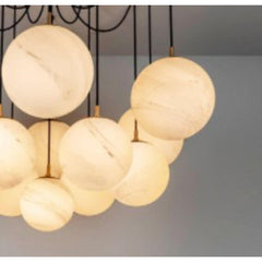 Luxurious Alabaster Chandelier by Franing - SHOP ALL,CEILING,Alabaster