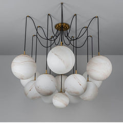 Luxurious Alabaster Chandelier by Franing - SHOP ALL,CEILING,Alabaster