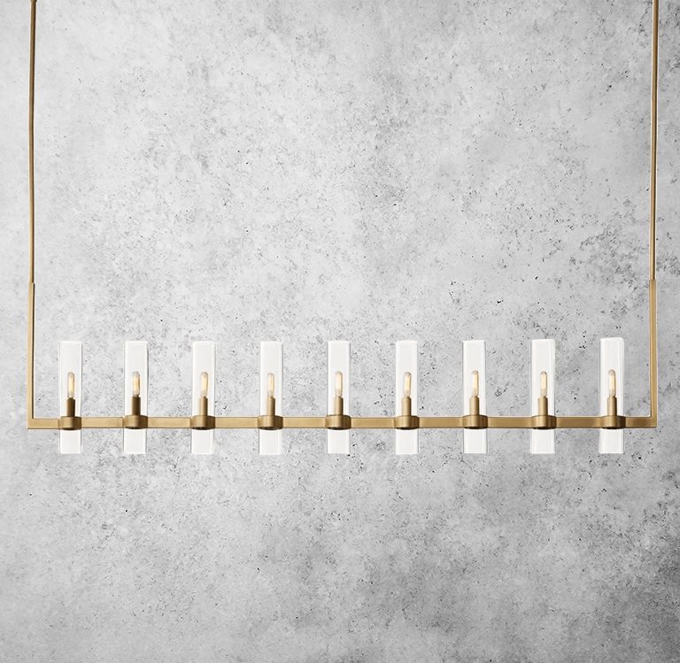 Manory Linear Chandelier 71" by Franing - Chandelier,SHOP ALL,glass chandelier
