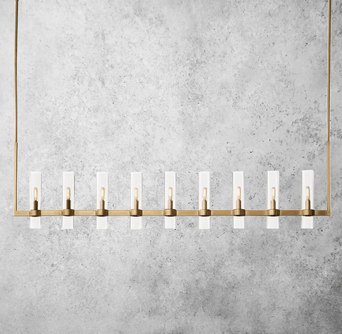Manory Linear Chandelier 71" by Franing - Chandelier,SHOP ALL,glass chandelier