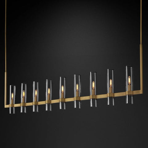 Manory Linear Chandelier 71" by Franing - Chandelier,SHOP ALL,glass chandelier