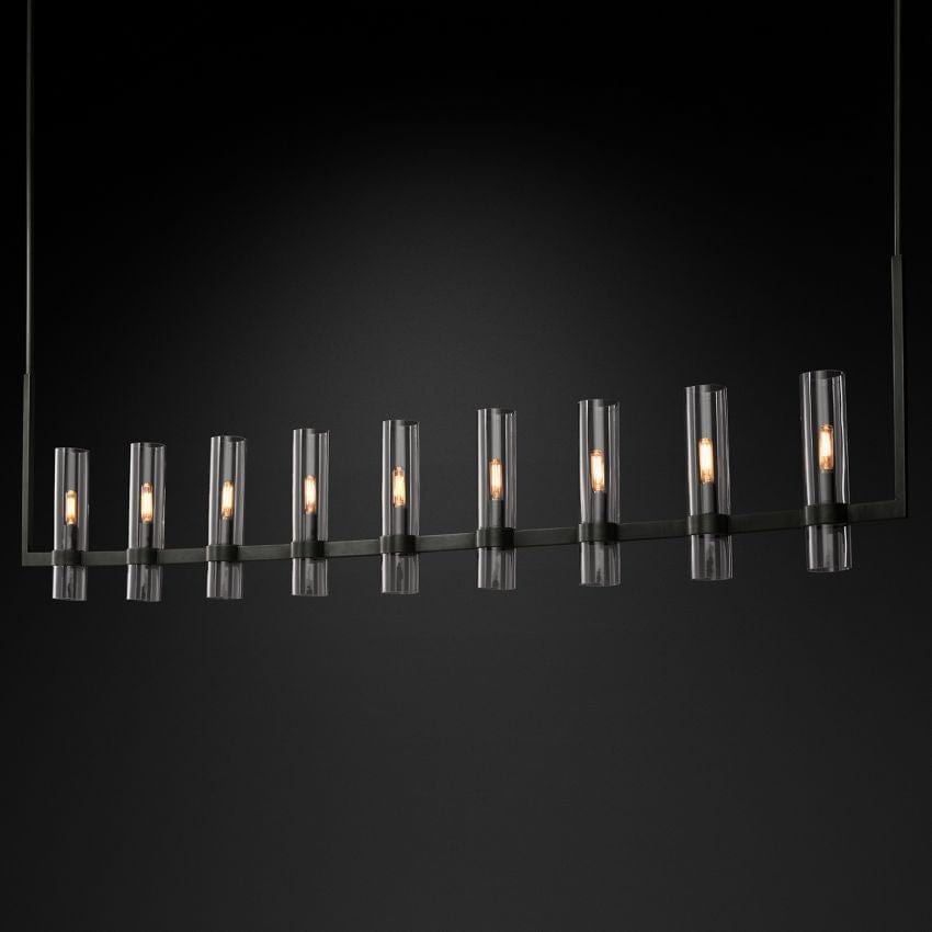Manory Linear Chandelier 71" by Franing - Chandelier,SHOP ALL,glass chandelier