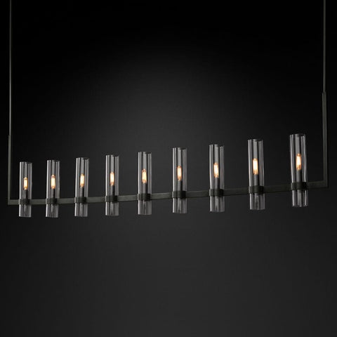Manory Linear Chandelier 71" by Franing - Chandelier,SHOP ALL,glass chandelier