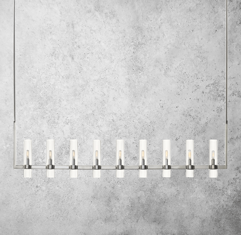 Manory Linear Chandelier 71" by Franing - Chandelier,SHOP ALL,glass chandelier