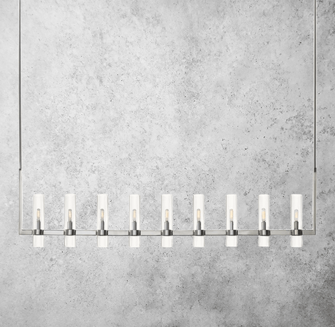 Manory Linear Chandelier 71" by Franing - Chandelier,SHOP ALL,glass chandelier