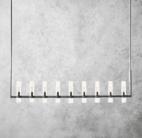 Manory Linear Chandelier 71" by Franing - Chandelier,SHOP ALL,glass chandelier