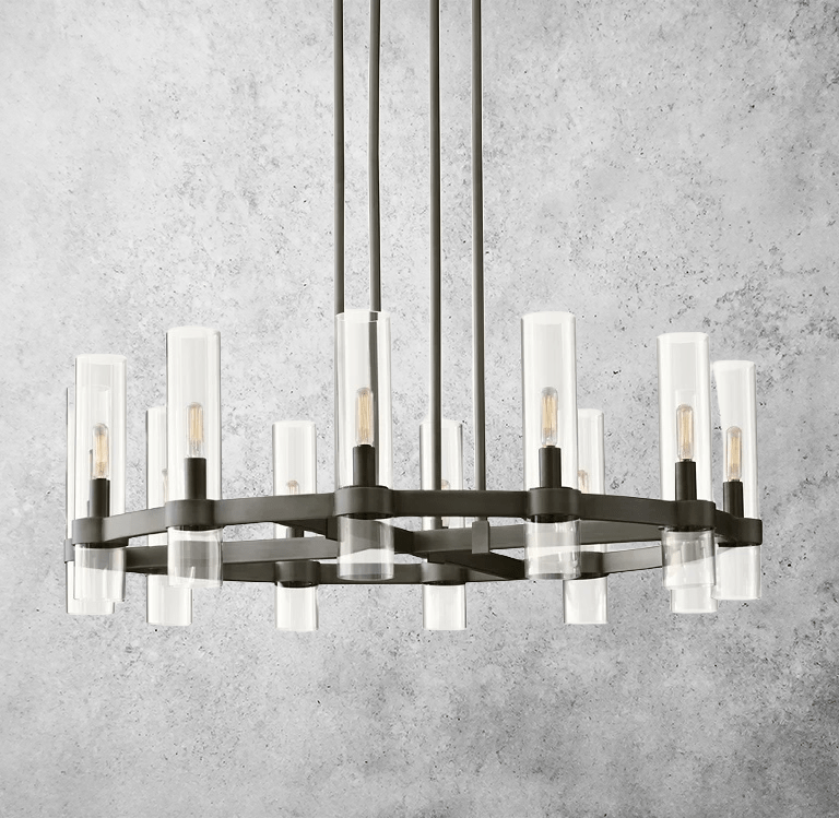 Manory Round Chandelier 36" by Franing - Chandelier,SHOP ALL,glass chandelier