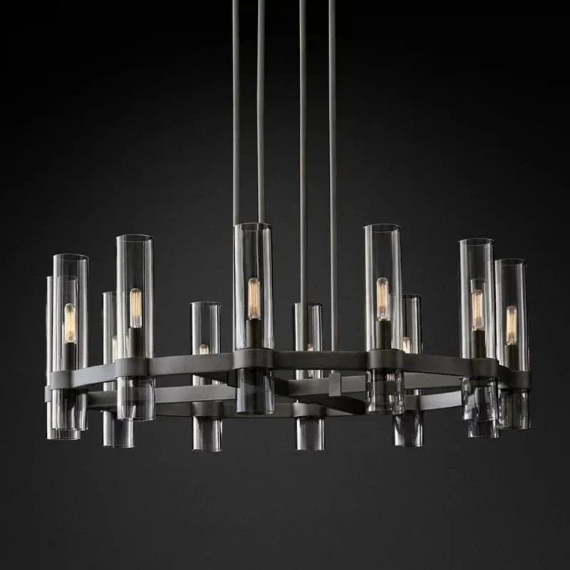 Manory Round Chandelier 36" by Franing - Chandelier,SHOP ALL,glass chandelier